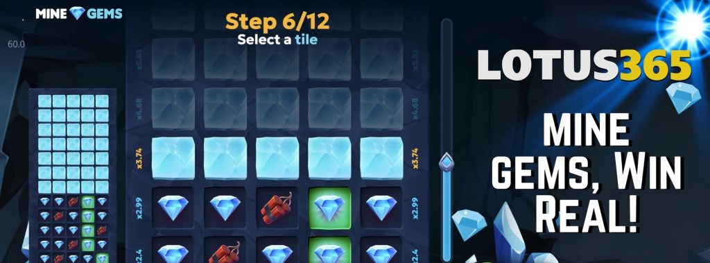 Top Tips and Tricks for Playing Mine Gems on Lotus365 5 Mine Gems tips and tricks