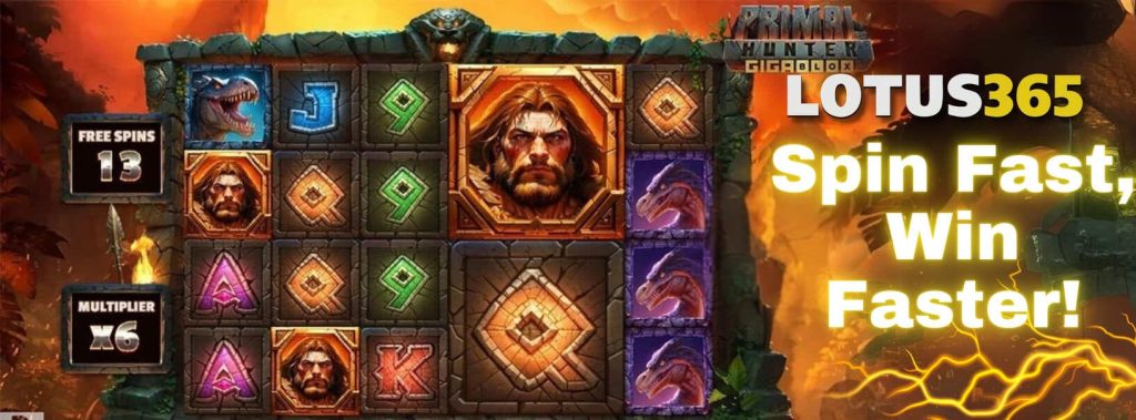 Primal Hunter Slot Review on Lotus365 3 Primal Hunter bonus features